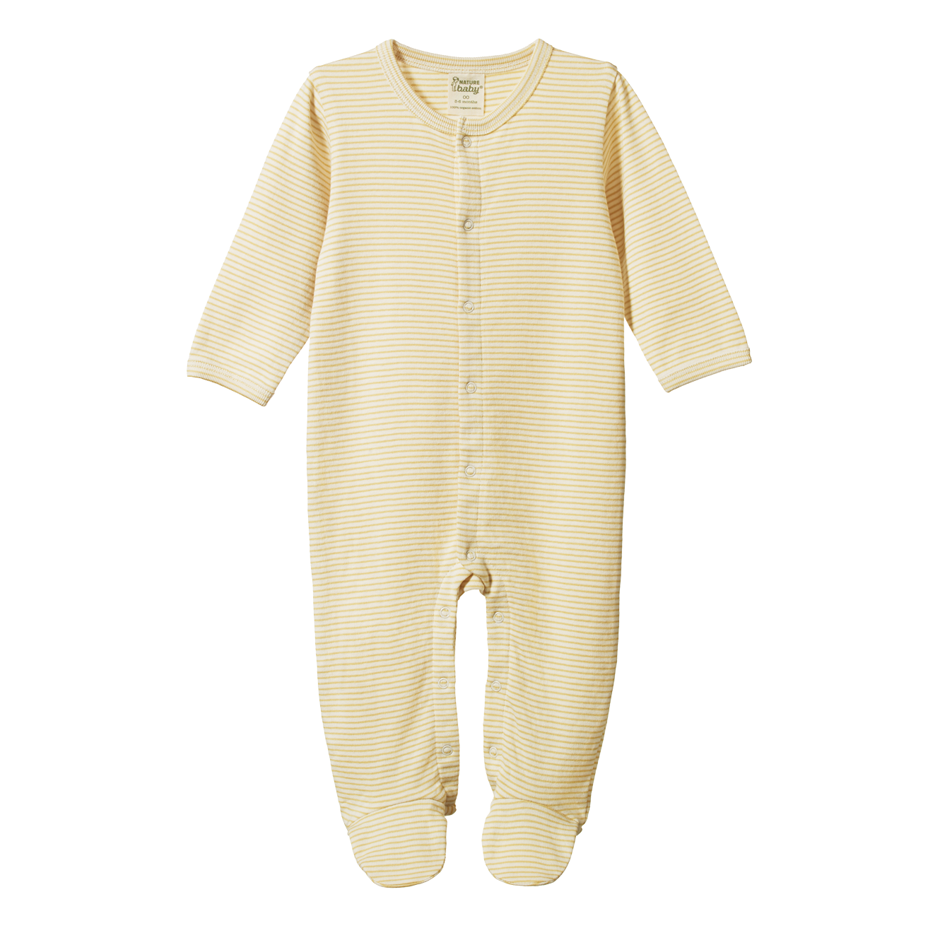Nature Baby Cotton Stretch And Grow Sand Pinstripe