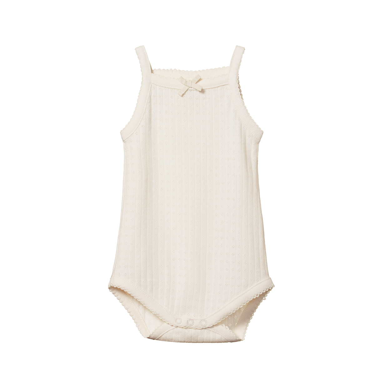 Nature Baby Pointelle Camisole Bodysuit in Natural