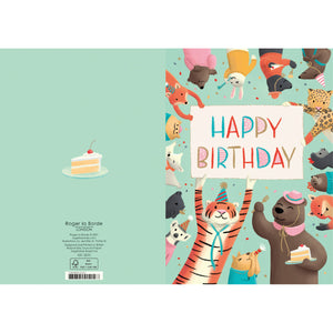 Card Happy Birthday Menagerie