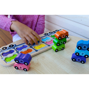 Chunky Wooden Puzzle 1-10 Car