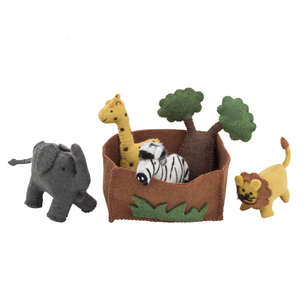 Pashom Felt Playset African