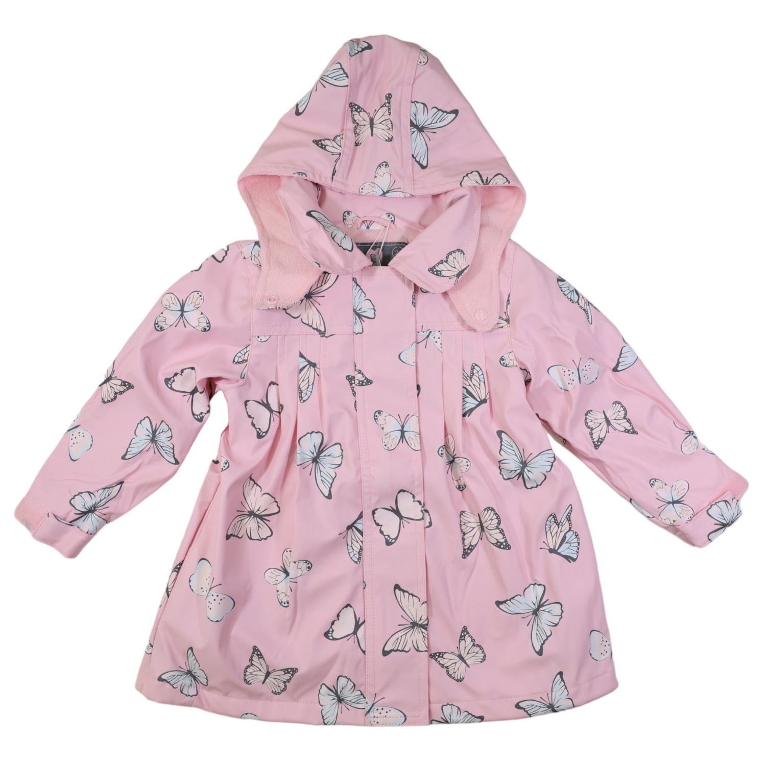 Korango Raincoat Colour Change Butterfly Terry Pink