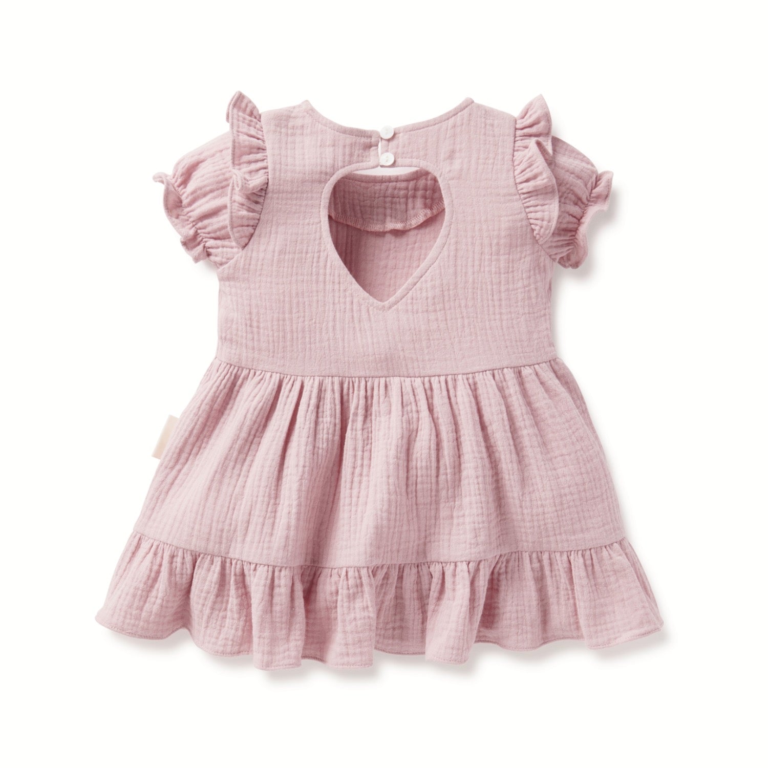 Rosette Muslin Dress Rose