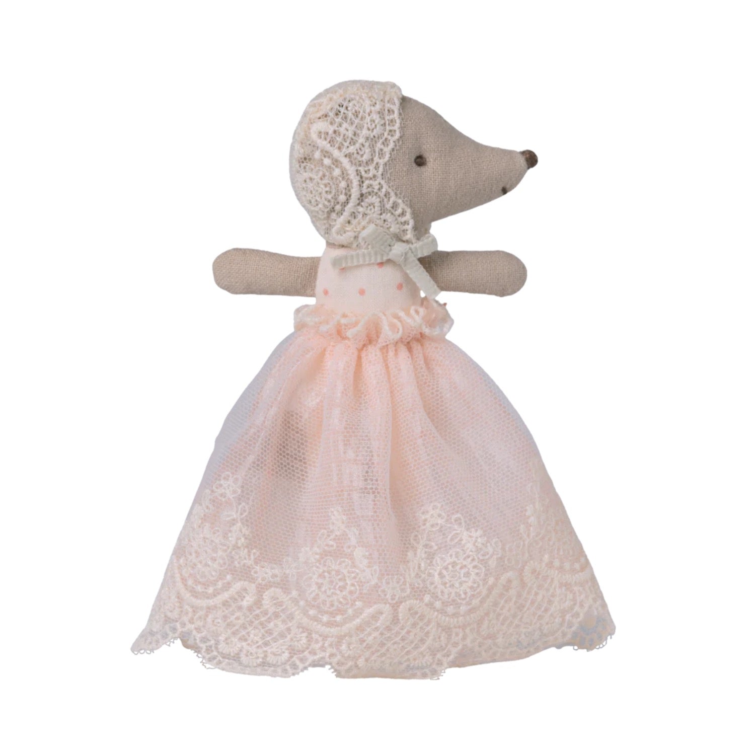 Baby Mouse in Gown Powder Pink