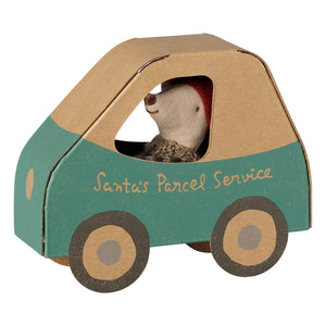 Christmas Mouse Little Brother in Car Box