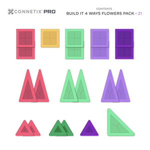 Pro Build It 4 Ways Flowers 30 Piece