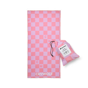 Rapid Dry Towel Flamingo Check