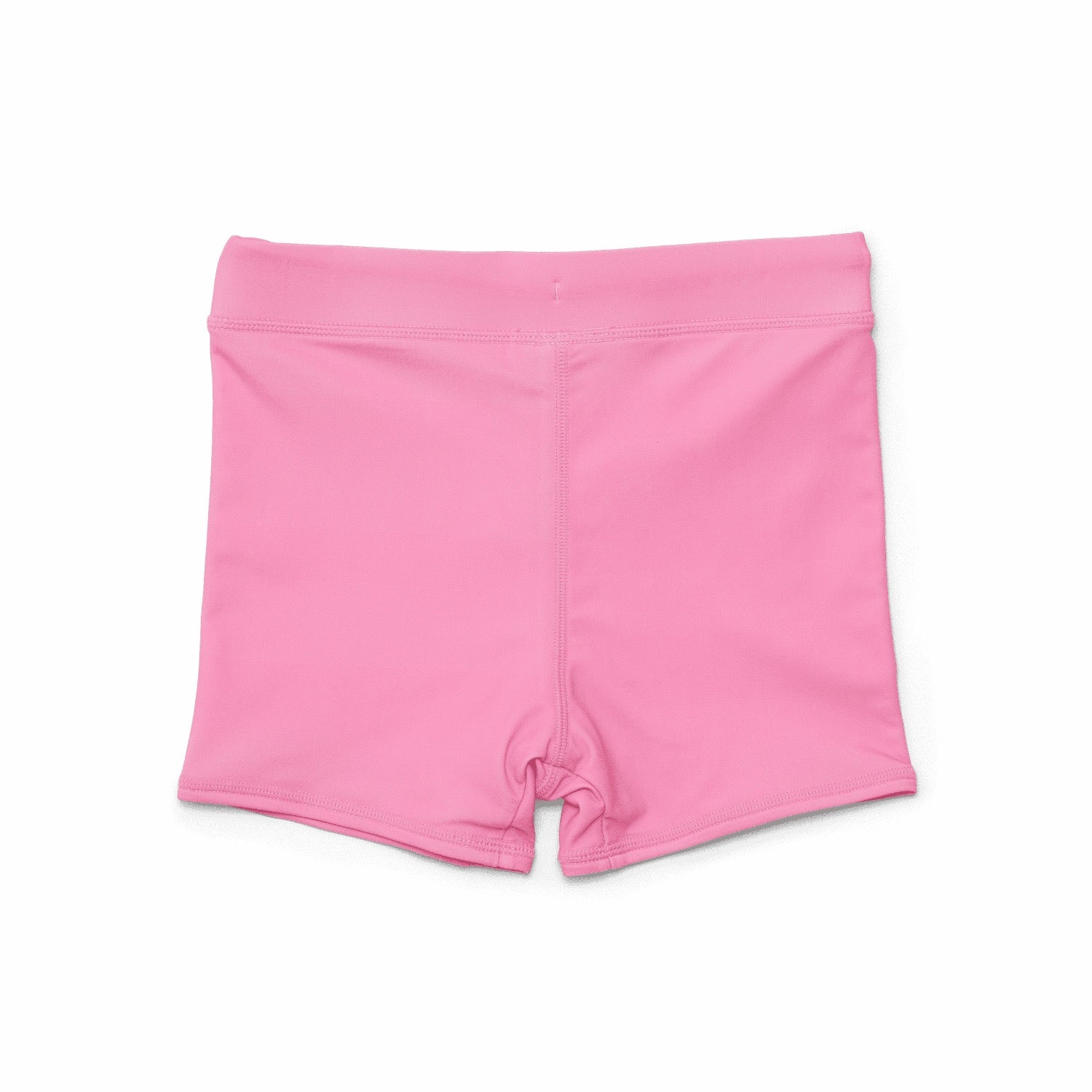 Pink shorts with a strawberry design on a white background