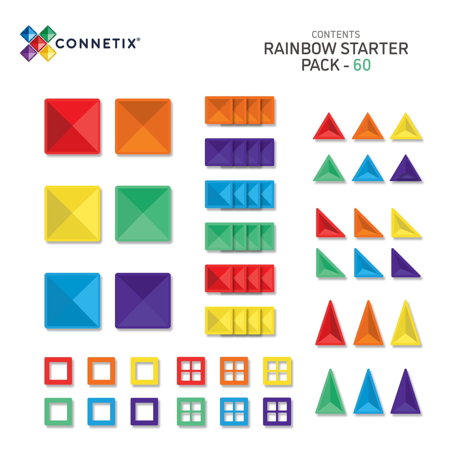 Rainbow Starter Pack 60 Piece