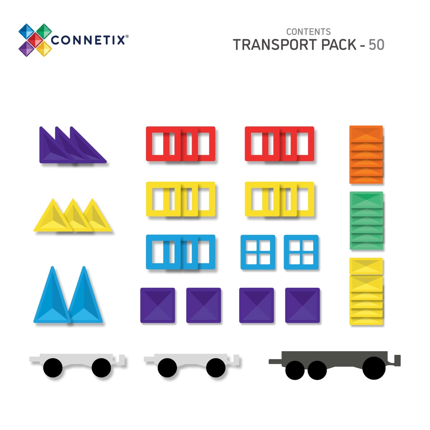 Rainbow Transport Pack 50 Piece