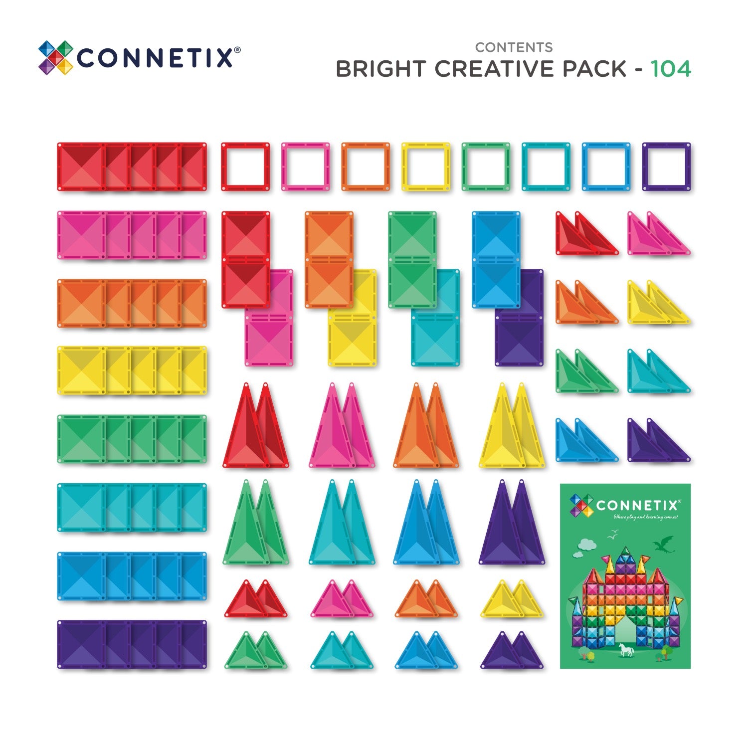 Bright Creative Pack 104 Piece