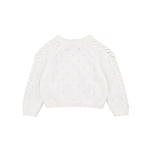 Willa Pointelle Cardigan Cloud