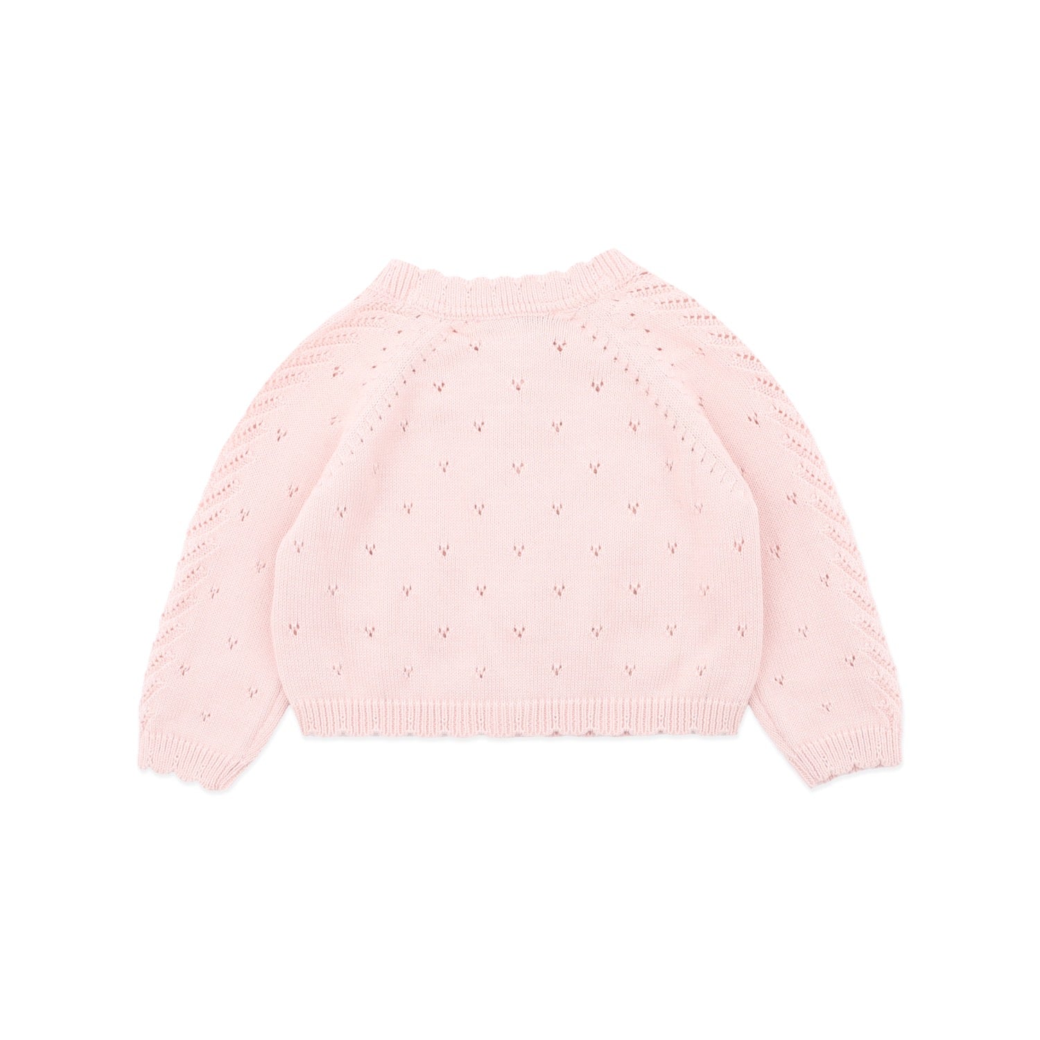 Willa Pointelle Cardigan Pink