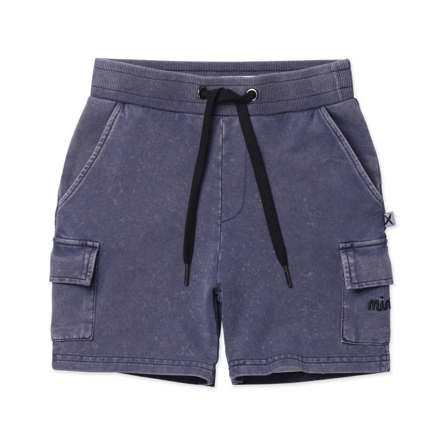Blasted Deluxe Cargo Short Blue Wash