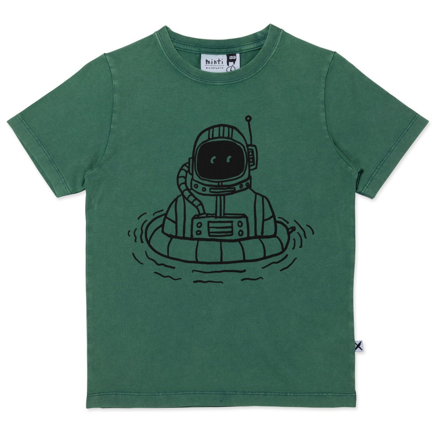 Swimming Astronaut Tee Jungle Wash