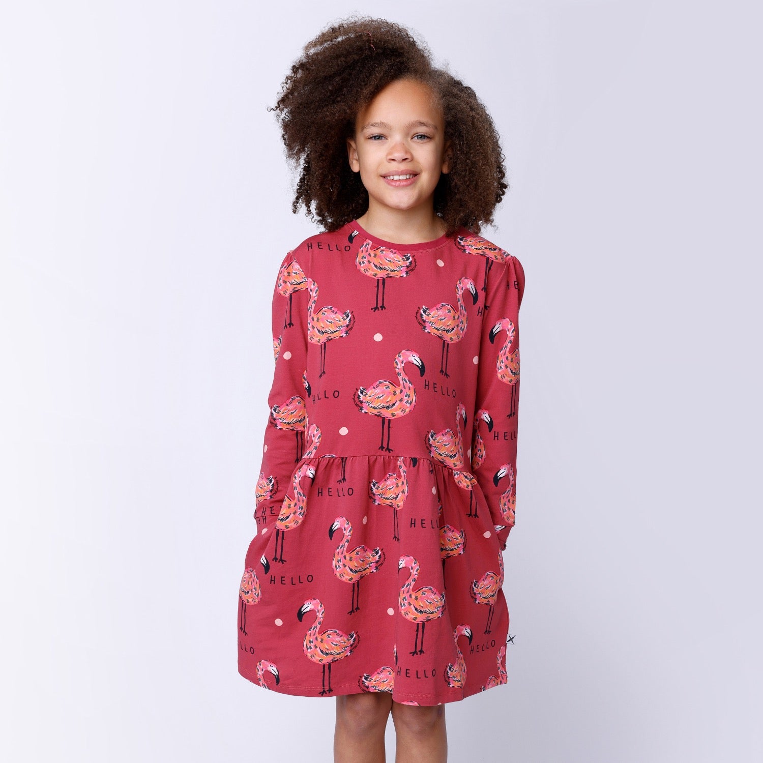 Minti Flamingo Party Dress Rose