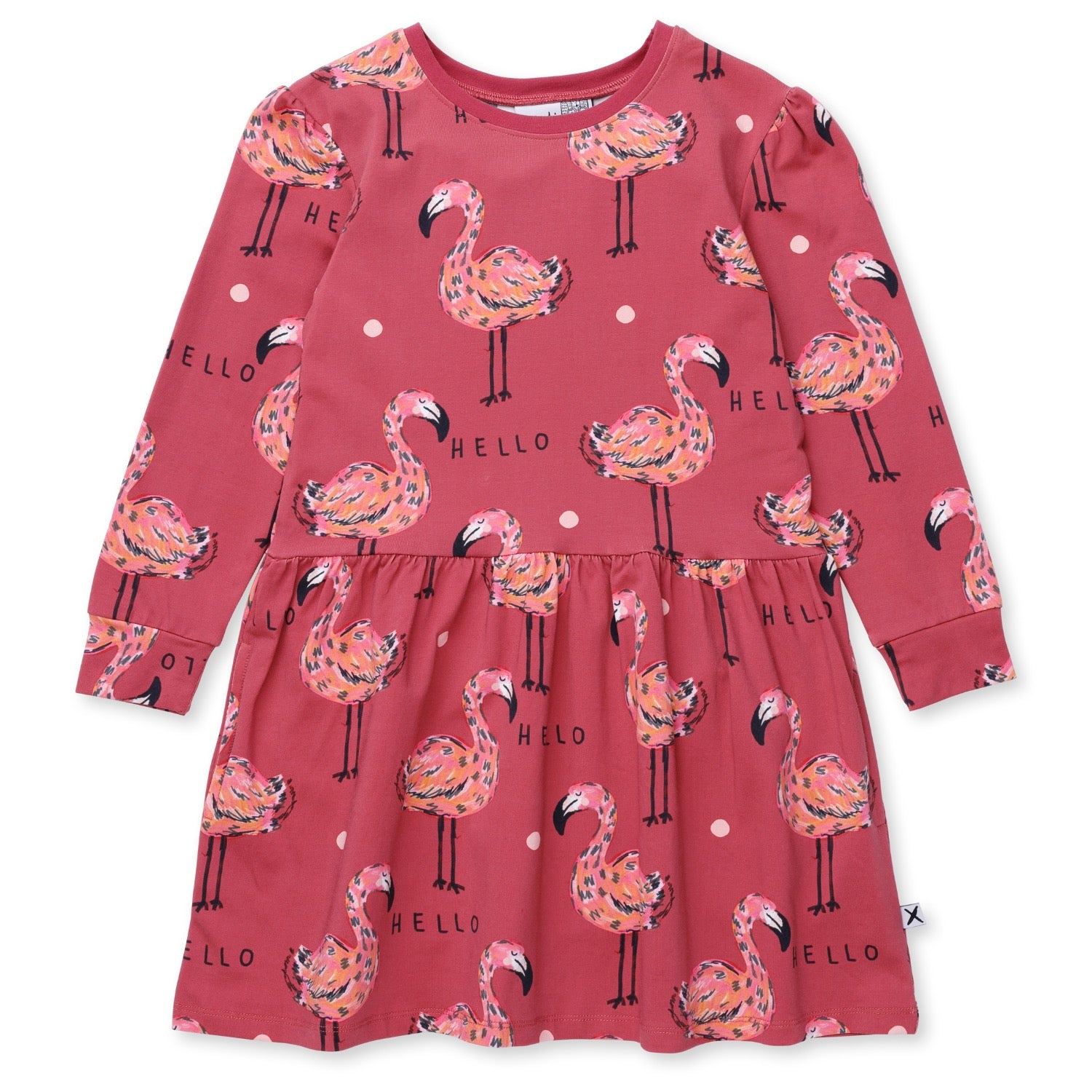 Minti Flamingo Party Dress Rose