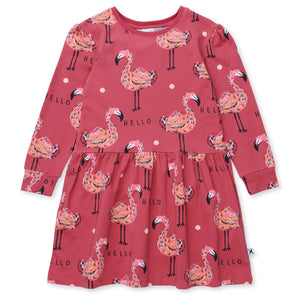 Minti Flamingo Party Dress Rose