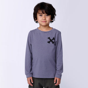 Minti Seaweed Monster Tee Storm Stripe
