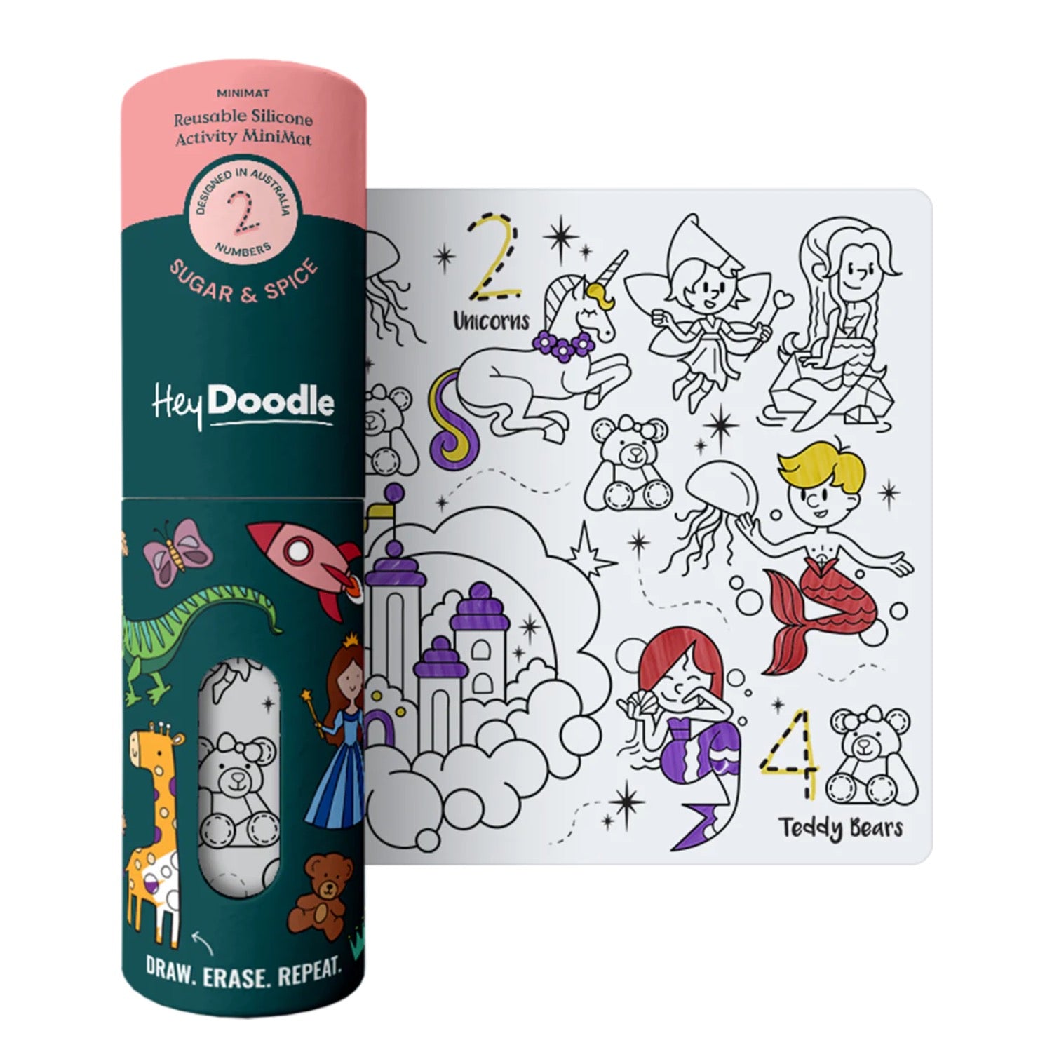 Mini Colouring and Doodle Mat Sugar and Spice
