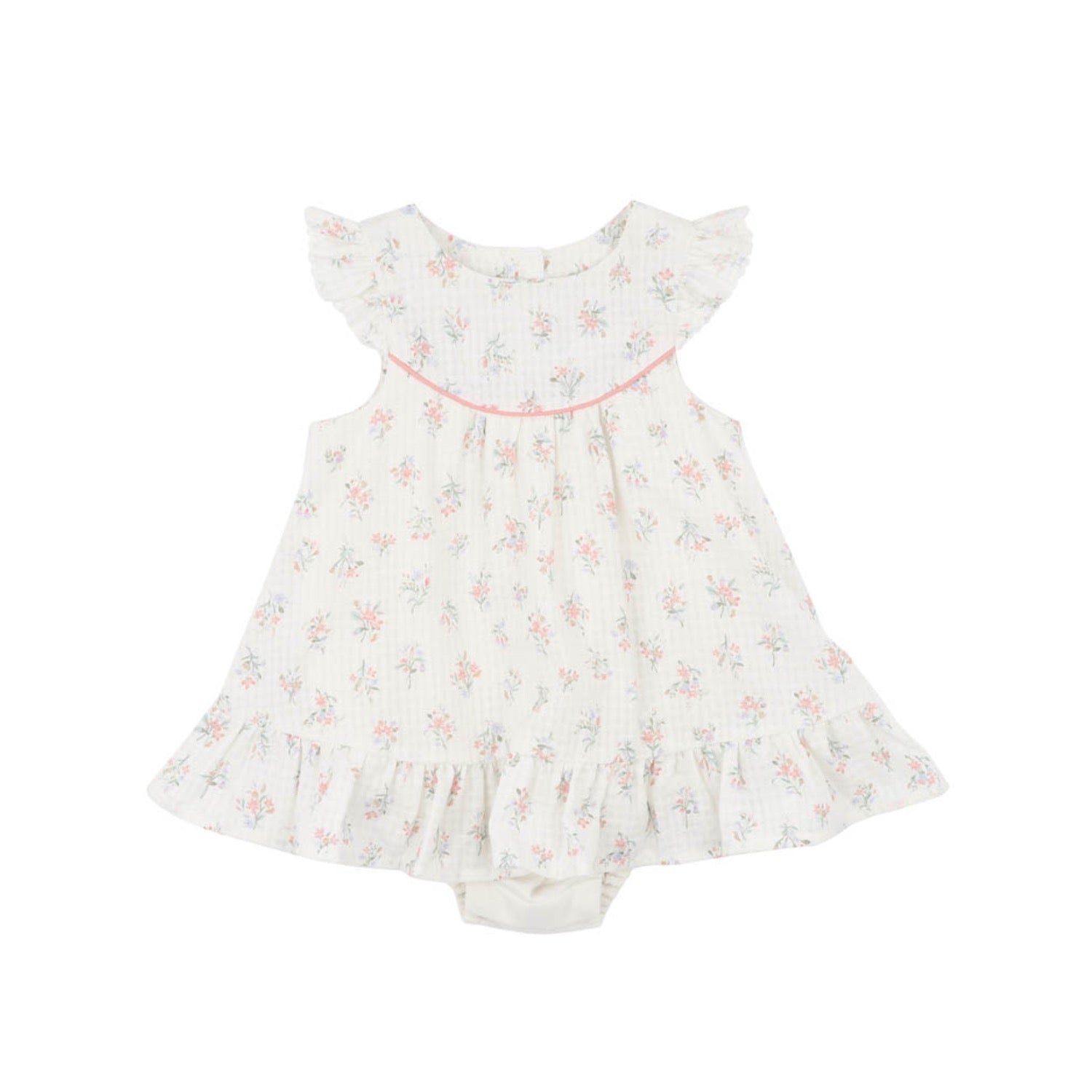 Anya Overlay Dress Ditsy Print