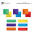 Rainbow Square Pack 42 Piece