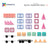 Connetix magnetic tiles packaging with colorful toy train illustration on a white background