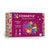 Connetix magnetic tiles packaging with colorful geometric shapes on a purple background