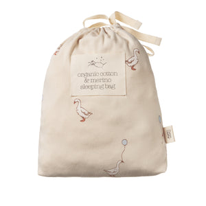 Sleeping Bag Goose Lullaby Print