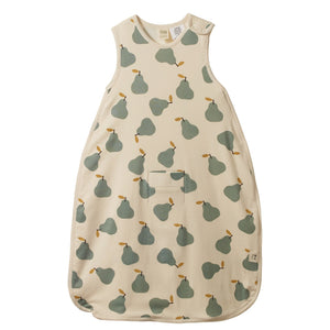 Organic Cotton & Merino Sleeping Bag Pear Print