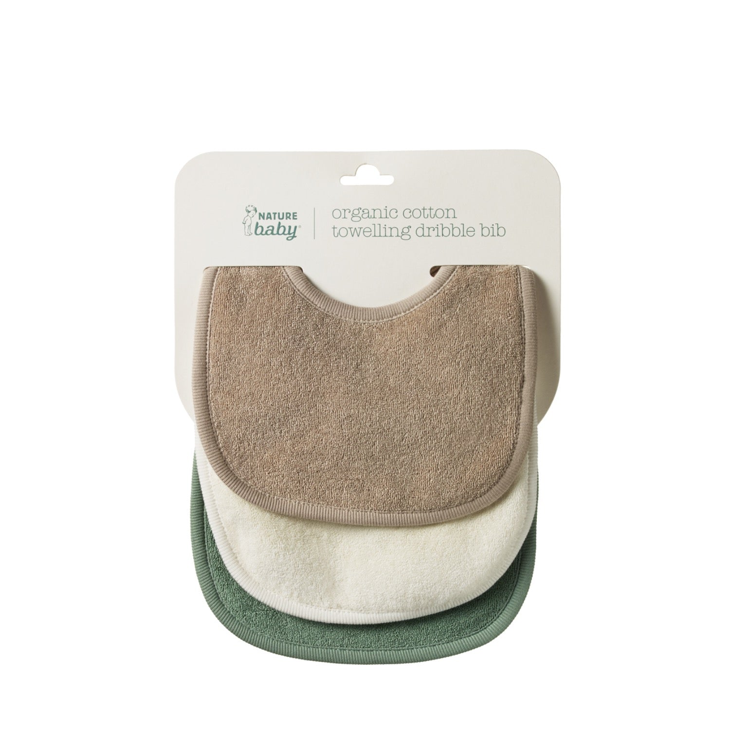 Dribble Bibs Nougat Lilly Pad Natural