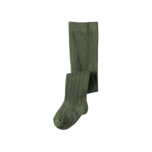 Nature Baby Organic Cotton Rib Tights Thyme