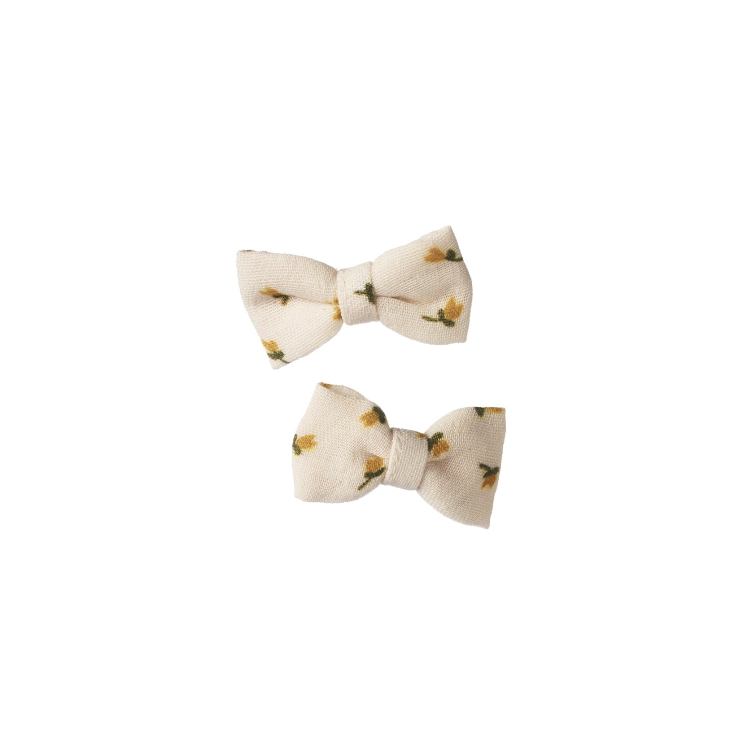Nature Baby Bow Hair Clips 2 Pack Tulip Print
