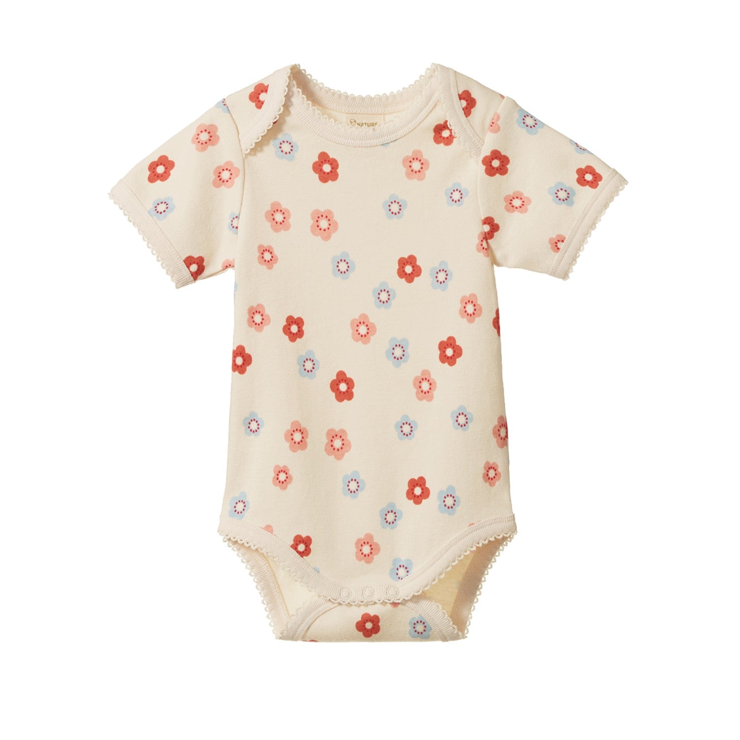 Cotton S/S Bodysuit Petite Flora Stamp Print