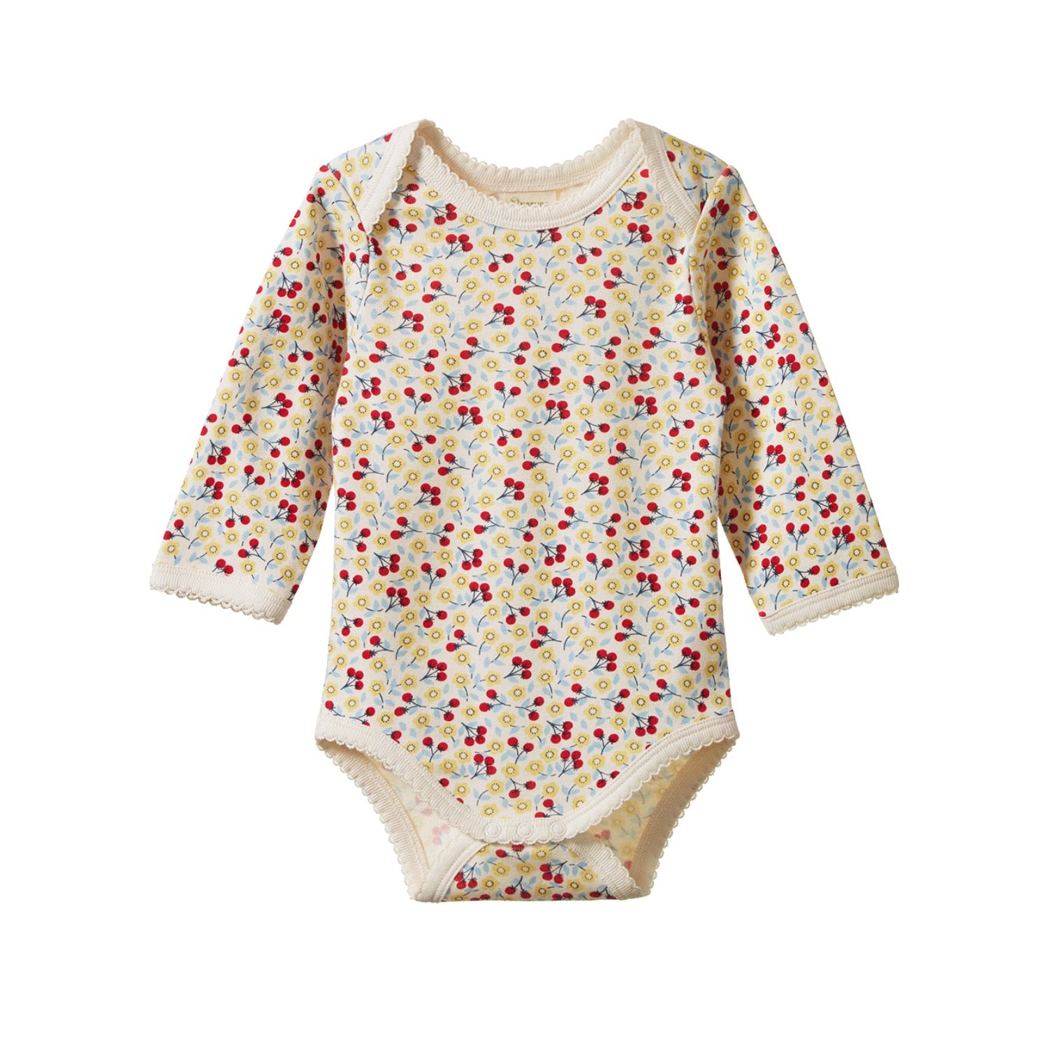 Long Sleeve Bodysuit Kitchen Garden Print
