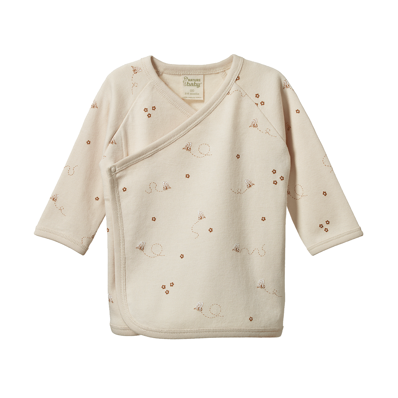 Nature Baby Kimono Jacket Bumble Bee Print