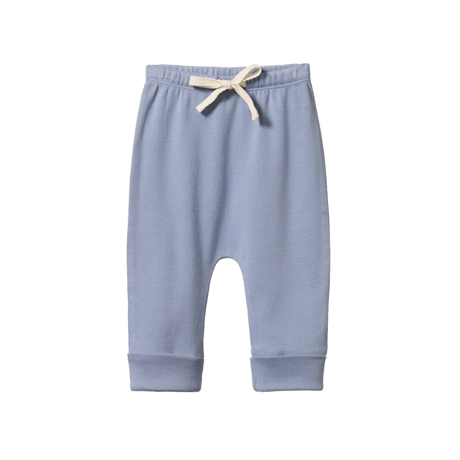 Cotton Drawstring Pants Dusky Blue