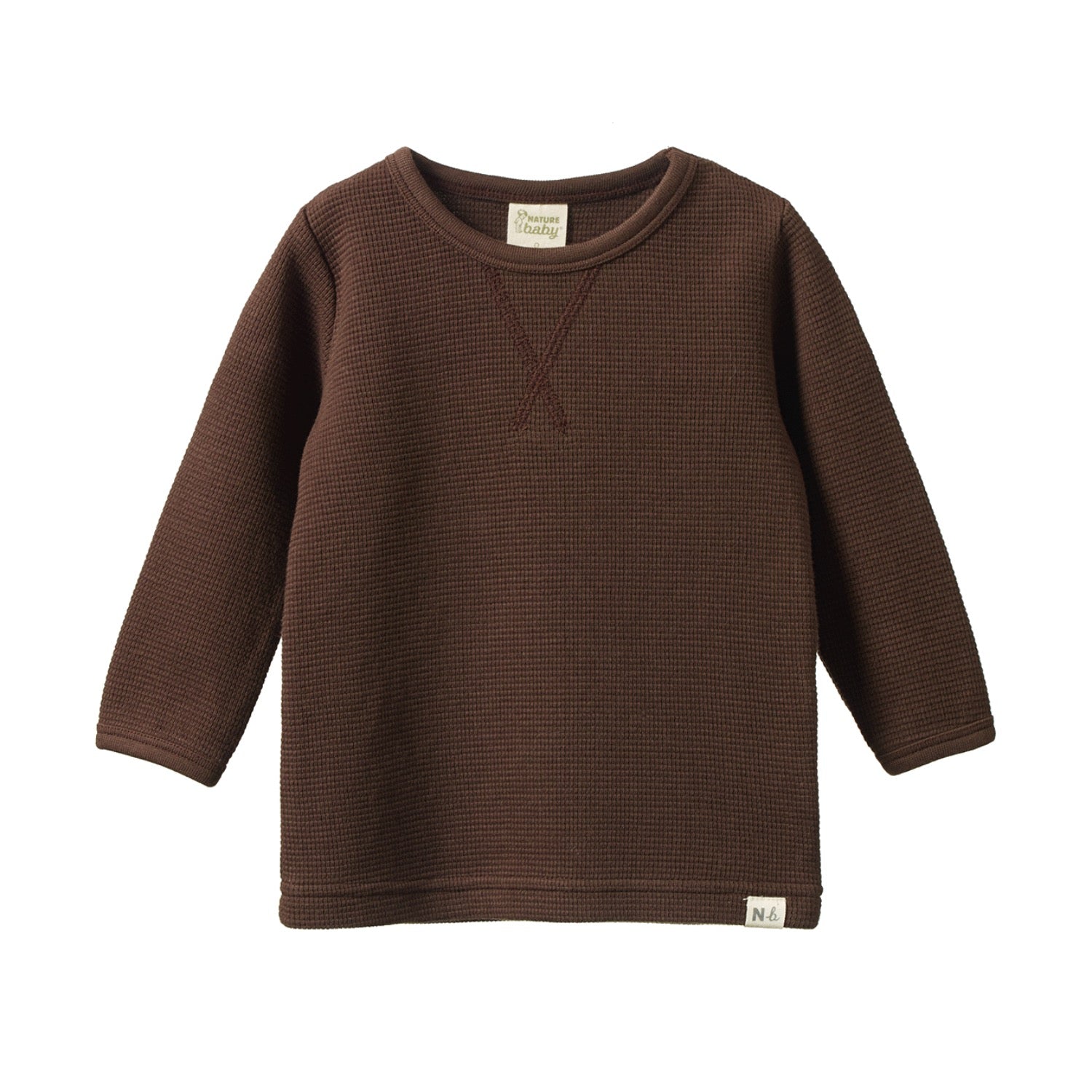 Nature Baby Waffle Tee Pinecone