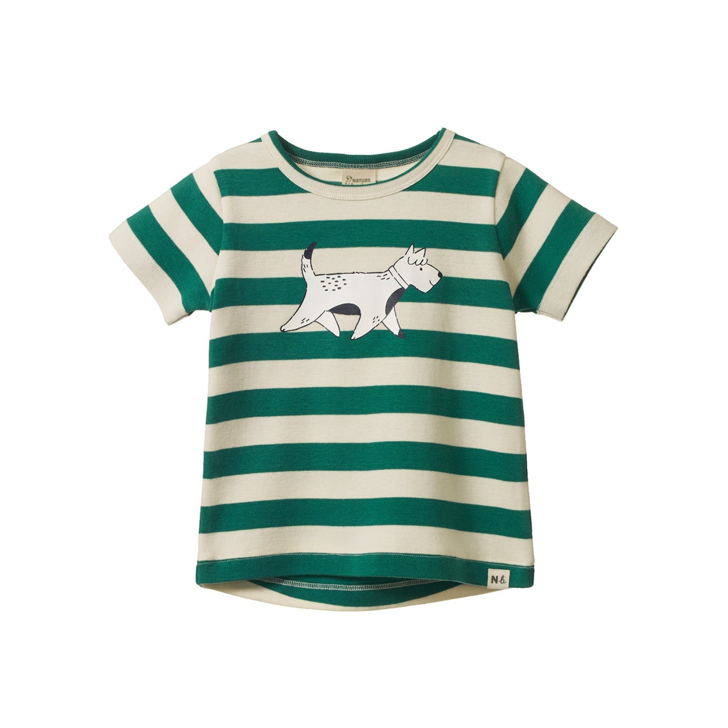 River Tee Waffle Dog Walk Peppermint Print