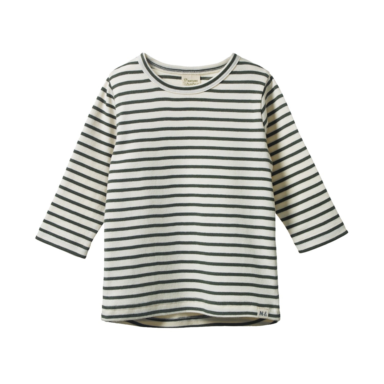 River Tee L/S Thyme Sailor Stripe