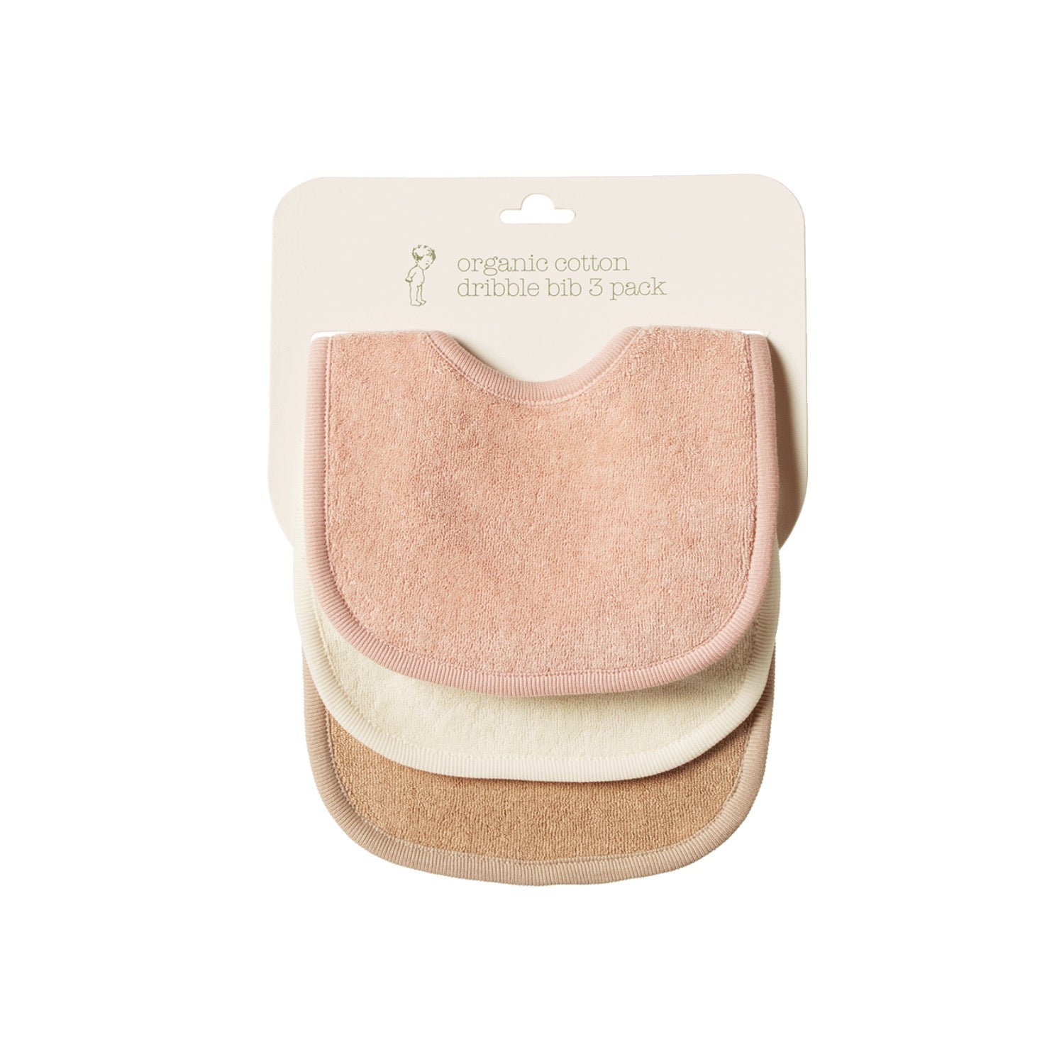 Dribble Bibs Rose Dust Natural Nougat