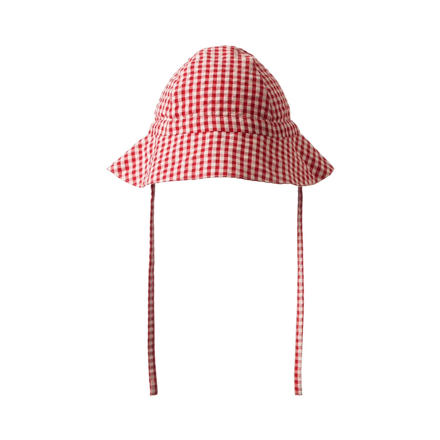 Gingham Sunhat Red Check