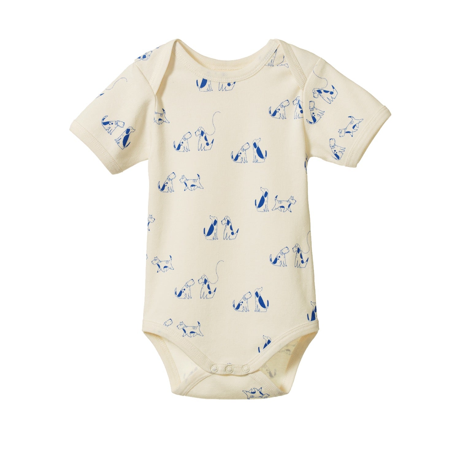 Short Sleeve Bodysuit Dog Walk Print