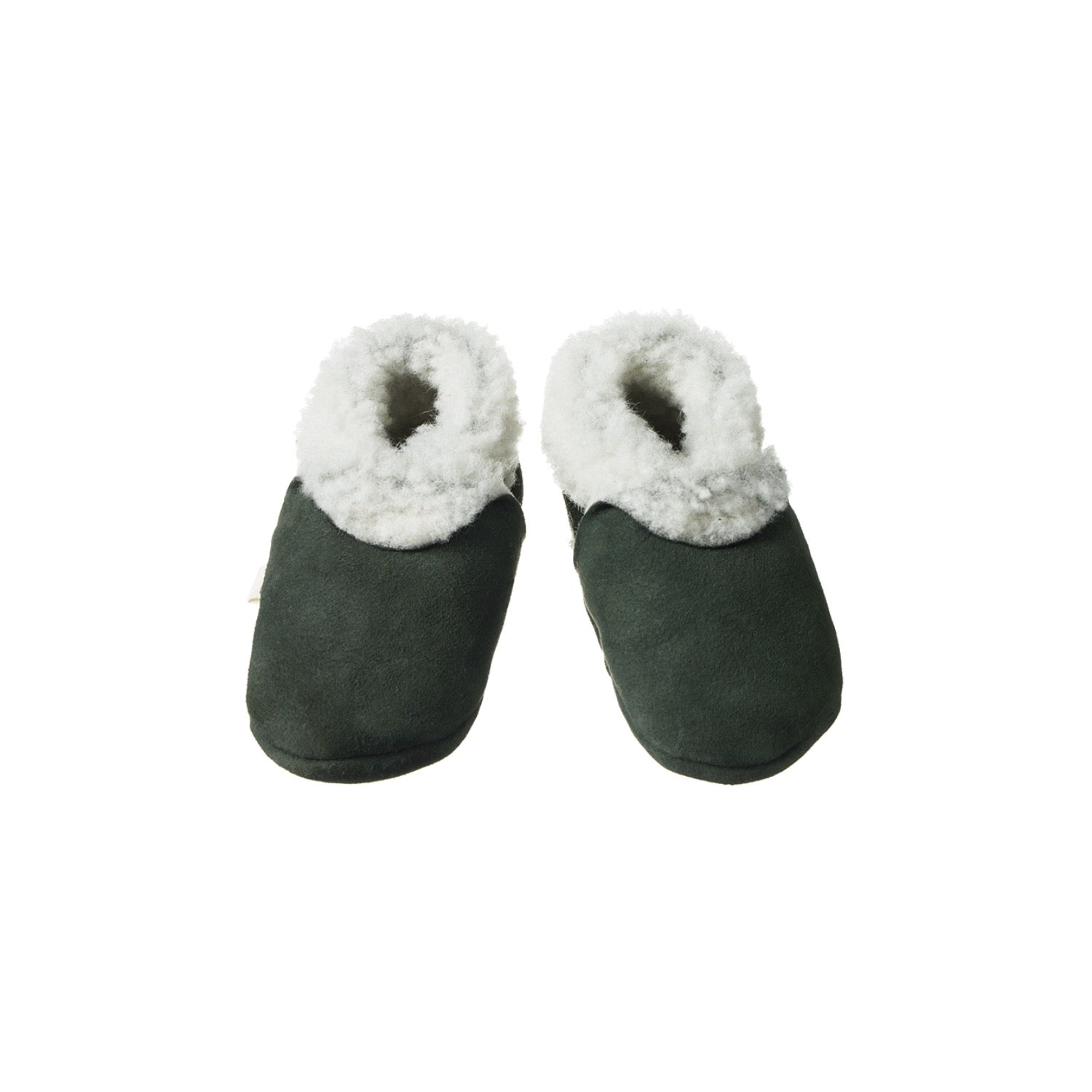 Nature Baby Lambskin Booties - Thyme