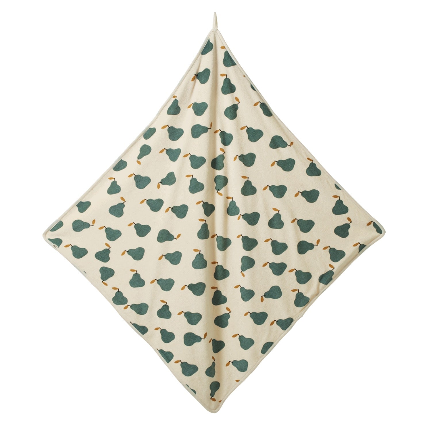 Cotton Hooded Towel Pear Print