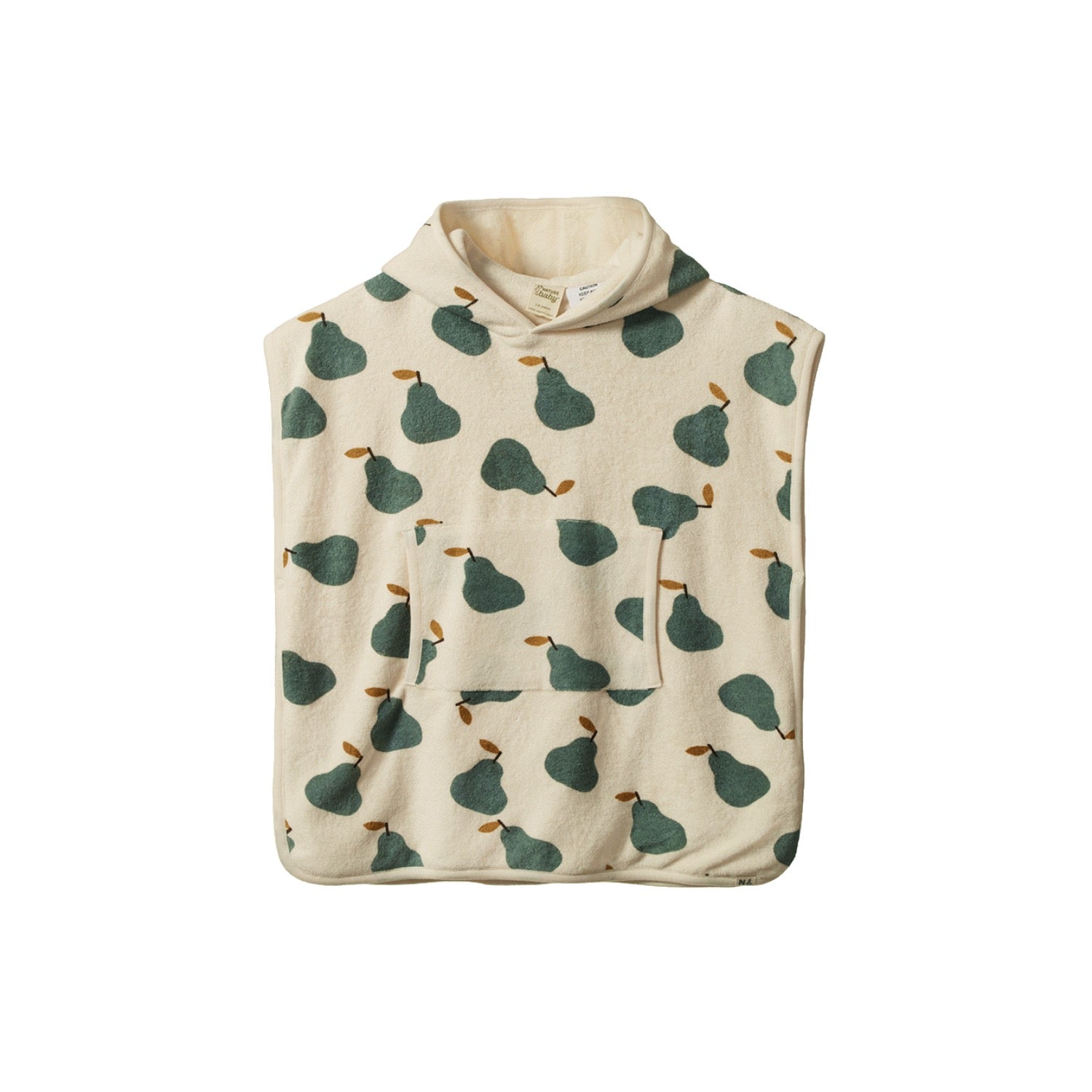 Poncho Towel Pear Print