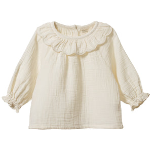 Cameron Ruffle Blouse Natural