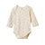 Baby onesie with long sleeves Posey Blossom print by Nature Baby