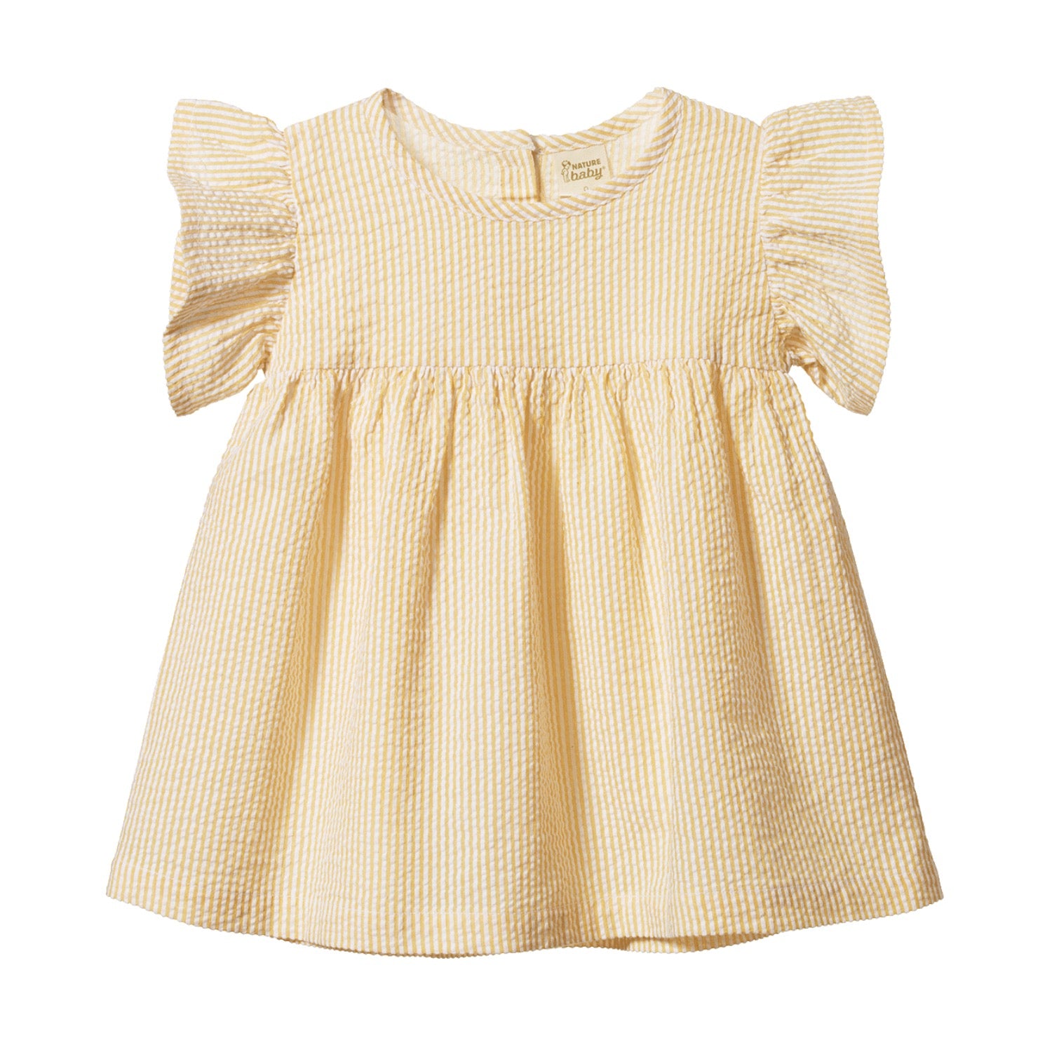 Bonnie Dress Golden Stripe