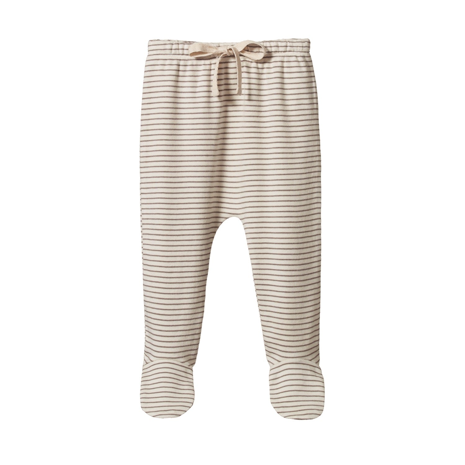 Striped baby pants with a drawstring by Nature Baby